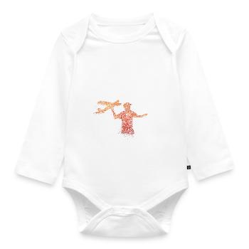 Modellflugzeug RC Ferngesteuerte Flieger - Baby Bio-Langarm-Body - Weiß - Vorne