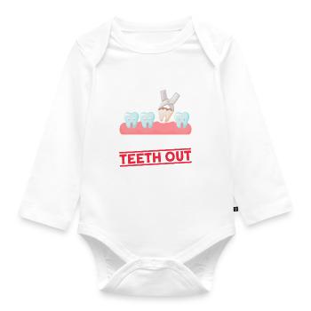 Wisdom Teeth Wisdom Tooth Patient Dentist - Organic Longsleeve Baby Bodysuit - white - Front