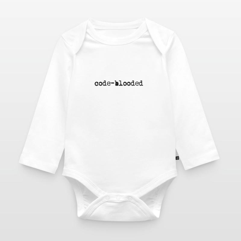Lustige Code-Blut-Programmier-Codierung - Data Web Baby Bio-Langarm-Body