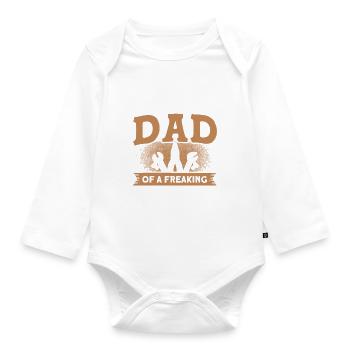 Fier Papa Père Charpentier Père Famille - Body Bébé bio manches longues - blanc - Devant