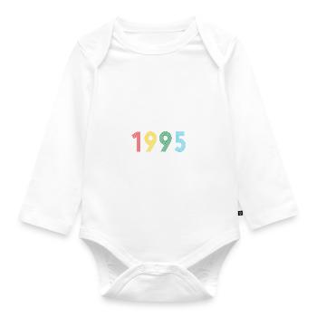 Édition limitée 1995 - Body Bébé bio manches longues - blanc - Devant