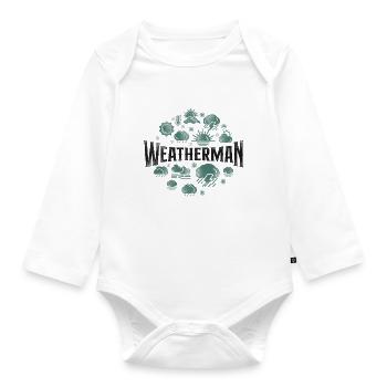Meteorologist Weather Forecast - Organic Longsleeve Baby Bodysuit - white - Front
