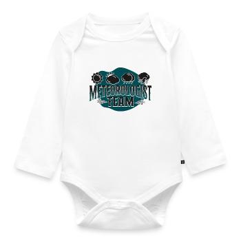 Meteorologist Weather Forecast - Organic Longsleeve Baby Bodysuit - white - Front