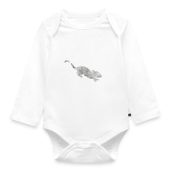 Ratte Rattenbesitzer Rattenliebhaber Rattenzüchter - Baby Bio-Langarm-Body - Weiß - Vorne