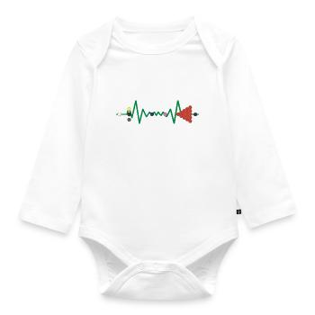 Snooker Game gamer Snooker table Snooker balls - Organic Longsleeve Baby Bodysuit - white - Front