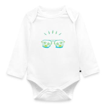 Beamter Beamtin Verbeamtung - Baby Bio-Langarm-Body - Weiß - Vorne