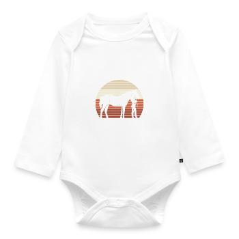 Pferdetrainerin Im Ruhestand - Pferdetrainer - Baby Bio-Langarm-Body - Weiß - Vorne