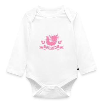 Axolotl Axolotl Besitzer Axolotl Amphibie Geschenk - Baby Bio-Langarm-Body - Weiß - Vorne