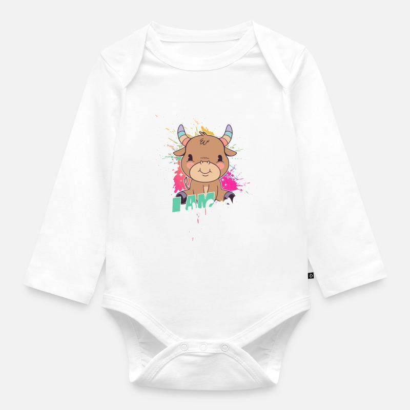 Ich bin 4. Klasse, Viertklässler - Baby Bio-Langarm-Body - Weiß