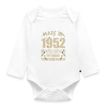 Made in 1952 Vintage Retro Limited Edition - Organic Longsleeve Baby Bodysuit - white - Front
