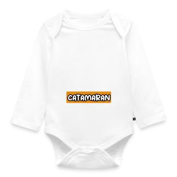 je peux pas j'ai catamaran cadeau catamaran - Body Bébé bio manches longues - blanc - Devant