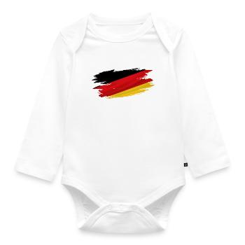 Segnala Patriot Gift Home Country Germany - Body ecologico per neonato a manica lunga - bianco - Fronte