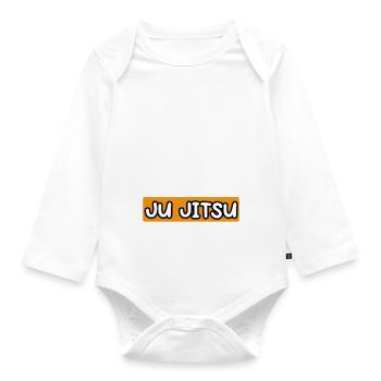 je peux pas j'ai ju jitsu cadeau ju jitsu - Body Bébé bio manches longues - blanc - Devant