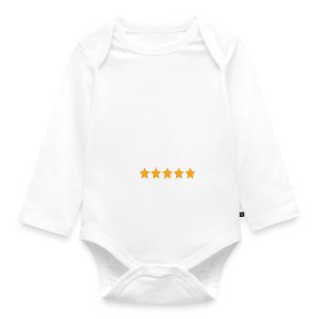 Real estate marker Markler Immobilien - Organic Longsleeve Baby Bodysuit - white - Front