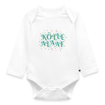Kölle Alaaf Kölner Karneval Köln Rosenmontag - Baby Bio-Langarm-Body - Weiß - Vorne