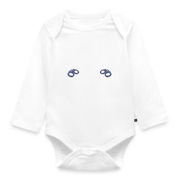 Junggesellenabschied Junggeselle Polterabend - Baby Bio-Langarm-Body - Weiß - Vorne