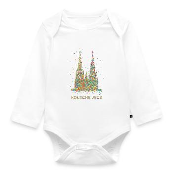 Confetti in the Heart Carnival Carnival Costume Replacement - Organic Longsleeve Baby Bodysuit - white - Front