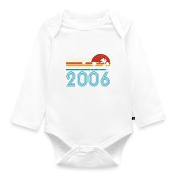 Vintage 2006 Vintage Geburtstag Retro Vintage - Baby Bio-Langarm-Body - Weiß - Vorne