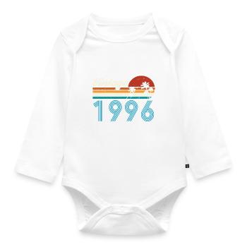 Vintage 1996 Vintage Birthday Retro Vintage - Organic Longsleeve Baby Bodysuit - white - Front