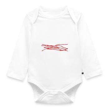 Living The Plan B 4 - Baby Bio-Langarm-Body - Weiß - Vorne