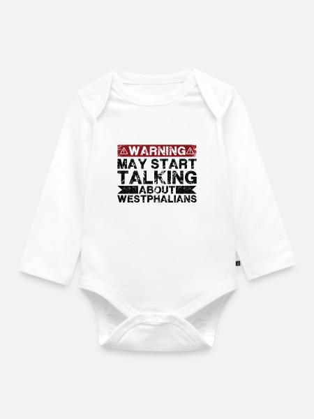 Apropos Westfälisch - Baby Bio-Langarm-Body - Weiß