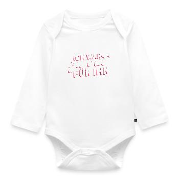 Ich War Zu Gut Für Ihn - Scheidungsparty Scheidung - Baby Bio-Langarm-Body - Weiß - Vorne