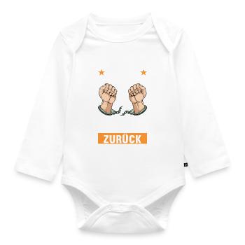 Geschieden Scheidung - Baby Bio-Langarm-Body - Weiß - Vorne
