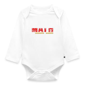 Mathe Mathelehrer - Baby Bio-Langarm-Body - Weiß - Vorne