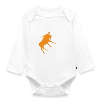 Math Math Teacher - Organic Longsleeve Baby Bodysuit - white - Front
