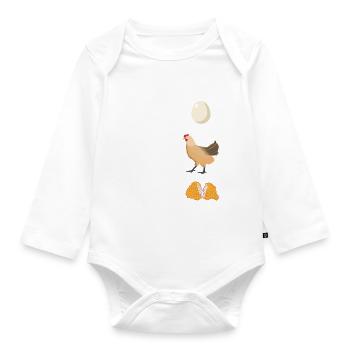 Mathe Mathelehrer - Baby Bio-Langarm-Body - Weiß - Vorne