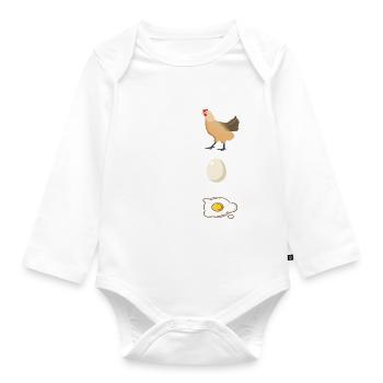 Mathe Mathelehrer - Baby Bio-Langarm-Body - Weiß - Vorne