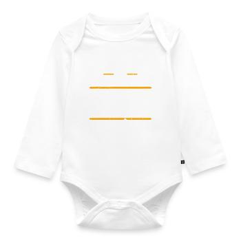 Finn Geschenkidee Geschenk Geburtstag - Baby Bio-Langarm-Body - Weiß - Vorne