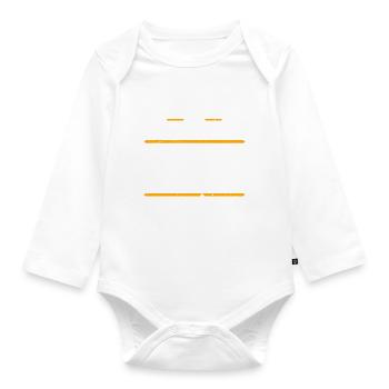Tony Geschenkidee Geschenk Geburtstag - Baby Bio-Langarm-Body - Weiß - Vorne