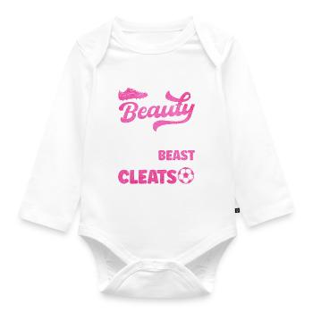 À A Beauty In The Streets et A Beast In The - Body Bébé bio manches longues - blanc - Devant