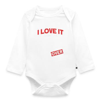 I Love It When She bends Over - Baby Bio-Langarm-Body - Weiß - Vorne