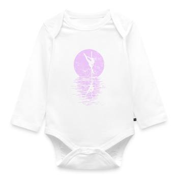 Pole Dance Dancer, Pole Dance, Pole Dancing - Organic Longsleeve Baby Bodysuit - white - Front