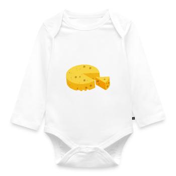 Amateurs de fromage Gouda - Body Bébé bio manches longues - blanc - Devant