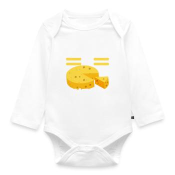 Amateurs de fromage Gouda - Body Bébé bio manches longues - blanc - Devant