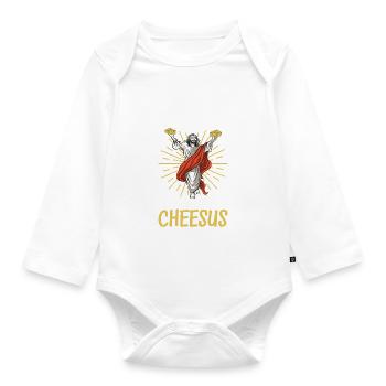 Amateurs de fromage Gouda - Body Bébé bio manches longues - blanc - Devant
