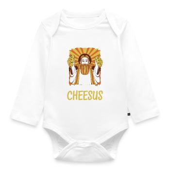 Amateurs de fromage Gouda - Body Bébé bio manches longues - blanc - Devant