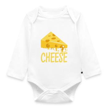 Amateurs de fromage Gouda - Body Bébé bio manches longues - blanc - Devant