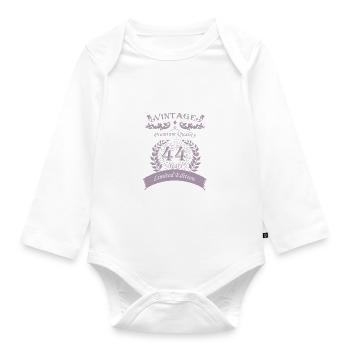 Cadeaux 44e anniversaire Vintage Brother - Body Bébé bio manches longues - blanc - Devant