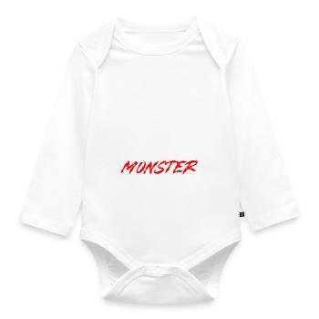 Not The Hero You Wanted, The Monster You Needed 3 - Baby Bio-Langarm-Body - Weiß - Vorne
