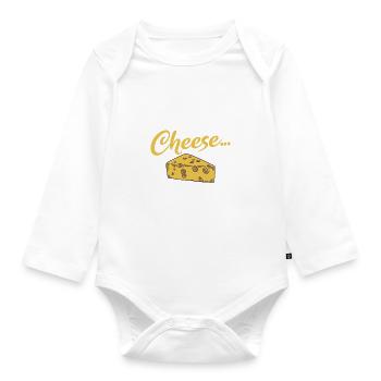 Snack Cheese Lover Cheese Gift - Body Bébé bio manches longues - blanc - Devant