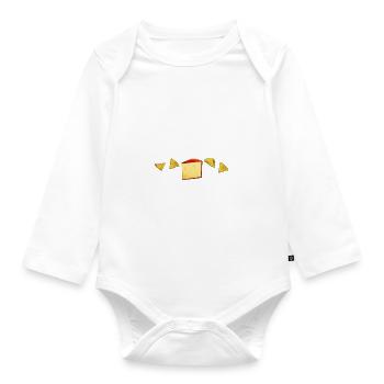 Snack Cheese Lover Cheese Gift - Body Bébé bio manches longues - blanc - Devant