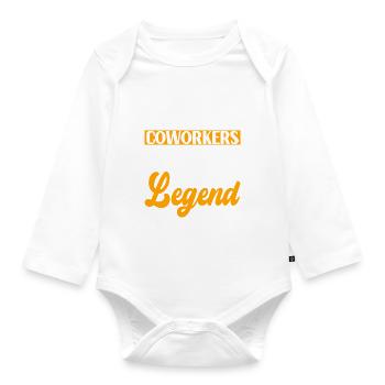 Farewell gift from colleague Jobwechsel - Organic Longsleeve Baby Bodysuit - white - Front