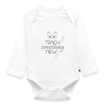 Enseignant - Body Bébé bio manches longues - blanc - Devant