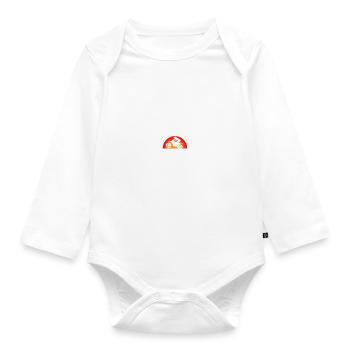 Motocycliste Motocross Mobylette Cadeau - Body Bébé bio manches longues - blanc - Devant