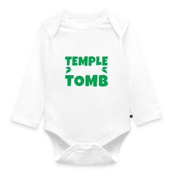 Veggie Lover Vegan Gift - Organic Longsleeve Baby Bodysuit - white - Front