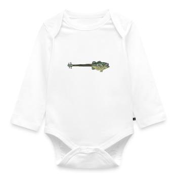 Kind Of A Fisherman - bassiste - Body Bébé bio manches longues - blanc - Devant